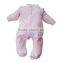 Wholesale custom baby girl cute bubble romper vevlet romper