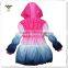 2017 Gradient Printing Kids Clothes for Girls Long Jacket