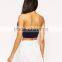 Custom Sexy Ladies Stretch Cotton Bandeau Crop Top