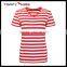 T092-1533R OEM Red And White Striped T Shirt Wholesale China, 95%Cotton Shirts High Quality