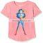 60% cotton 40% polyester top brand plain reversible sequin t-shirt