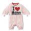 2016 autumn sweet heart long sleeve pure cotton baby girl & boy romper