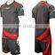customized soccer uniform grey red