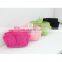 Candy color mesh organizer busket cosmetic storage bag