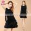 Latest design tassel ballroom women latin dance dress wear L-7095#
