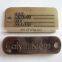 Shenzhen Hardware Engraved Logo Metal Brand Tag Cloth Label Plate