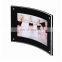 Manufacturers customized double-sided curve magnet acrylic frame ,transparent plexiglass magnetic frame