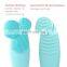 2019 New Trending Products Electric Silicone Facial Cleaning Brush Sonic Facial Brush Silicone Beauty Product