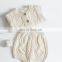 Toddler Girls Boys Suit Autumn Winter Children Clothing Boys Girls Baby Knit Sweater Cardigan + Shorts Suit Baby Clothes Suit