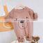 0-2 Years Old Baby Bear Baby Romper 2020 Winter Style Male and Female Baby Cartoon Romper Long-sleeved Plus Velvet Jumpsuit