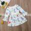 2019 Boutique STRAWBERRY GIRLS DRESS Plum Blossom Reindeer Long Sleeve Dress Girl Pure Cotton Dress 1-6YEARS