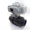 Best price of 1/2'' 1'' 2'' 3'' 4'' electrical actuator operated pvc upvc  electric 3 way / 2 way  ball valve