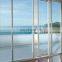 High quality tempered glass exterior glass door with aluminum frame