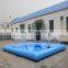 Commercial Inflatable Swimming Pool With Kid Hand Paddle Boat Or Inflatable Water Park Pool Customized Size