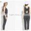 Fashion Backless Bowknot Stripe Jumpsuit for Women