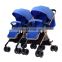 Factory supply high view double baby twins baby stroller price