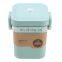 Anti-Scalding Reusable Wheat Straw Ceramic Soup Cup Kraft Soup Cup Microwave Heating Tank Square Buckle Sealing Paper