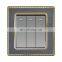 Type 86 UK/EU Standard 1 Gang 1/2 Way Wall Push Button Light Switch Acrylic Panel Sockets and Switches Electrical 10A