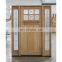 Contemporary Main Entrance Walnut Bronze Wooden Large Pivot Doors