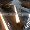 Customize design straight / L shaped staircase glass balustrades & handrails indoor stairs with LED lights
