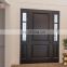 exterior solid wood entry door wooden front double door with glass design