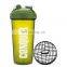 top quality 500ml pink protein customized spice premium salt protein blender logo collapsible gym protein shaker bottle
