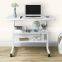 student study white height adjustable computer desk top wooden modern cheap mobile wheels computer desks laptop stand for sale