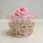 2016 Party Decoration Flower Theme Laser Cut Cupcake Wrappers in Green