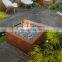 Wood Burning Corten Steel Freestanding Outdoor Fireplace