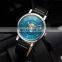SINOBI Classic Wristwatch S9843G Stainless Steel Man Watch relogio Custom Logo Hollow Out Dial Watches  Montre Homme