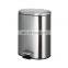 Oval Shape Pedal Bin ODM Stainless Steel Trash Can With Soft-Close Lid