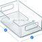 6 Pack Cabinet Organizers Clear Space Plastic Pantry Organization Refrigerator Organizer Bins