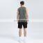Gym Reflective Strip Sports Vest Men's Color block Printing Fitness Sweat-Absorbing Sleeveless