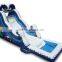 inflatable floating water slide with pool for kids and adults