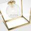 Modern Metal Brass Lantern Glass Pendant Light For Villa Hotel Living Room Bedroom Decorative Lighting Brass LED Chandelier