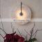 Decoration Round Luxury Alabaster Wall Light Living Room Bedroom Indoor Modern Led Wall Lamp