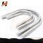304 stainless steel u-bolt, manufacturer supply hot-dip galvanized u-shaped wire, square arc pipe clamp connecting pair