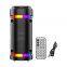 Compatible usb PORTABLE AUX colorful LED light Wireless Gift Speakers wireless amplifier