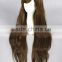 High Quality 80cm Long Curly Light Brown Synthetic Anime Lolita Wig Cosplay Costume Fashion Hair Wig Party Wig