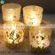mercury votive holder cup gold frosted hurricane candle vases wedding gift                        
                                                Quality Choice