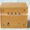 WL0621T Nature Wood Touch Switch Snooze Alarm Art Clock