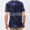 OEM Custom Mens Navy Acid Washed T Shirts