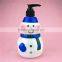 Christmas product snowman shaped bottle for cosmetics packaging