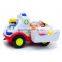 2015 Most Popular Cute Cartoon Design Mini Plastic Alaighty Ambulance Toy Car MTHX836