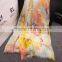 Bohemia Style Colorful Ink Painting Flower Print Women Fashions Scarf