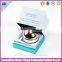 Inside the plastic holder silver cardboard recycled cosmetic boxes