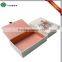 Custom cardboard book gift with ribbon for scarf packaging