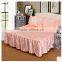 Simmons bedspread bed cover,print satin cloth bed skirt can match a 3pcs suit