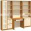 Modern wood home office furniture computer table with bookshelf (SZ-FCB389)