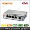 10/100M 4 port poe switch for IP camera 48V 802.3af